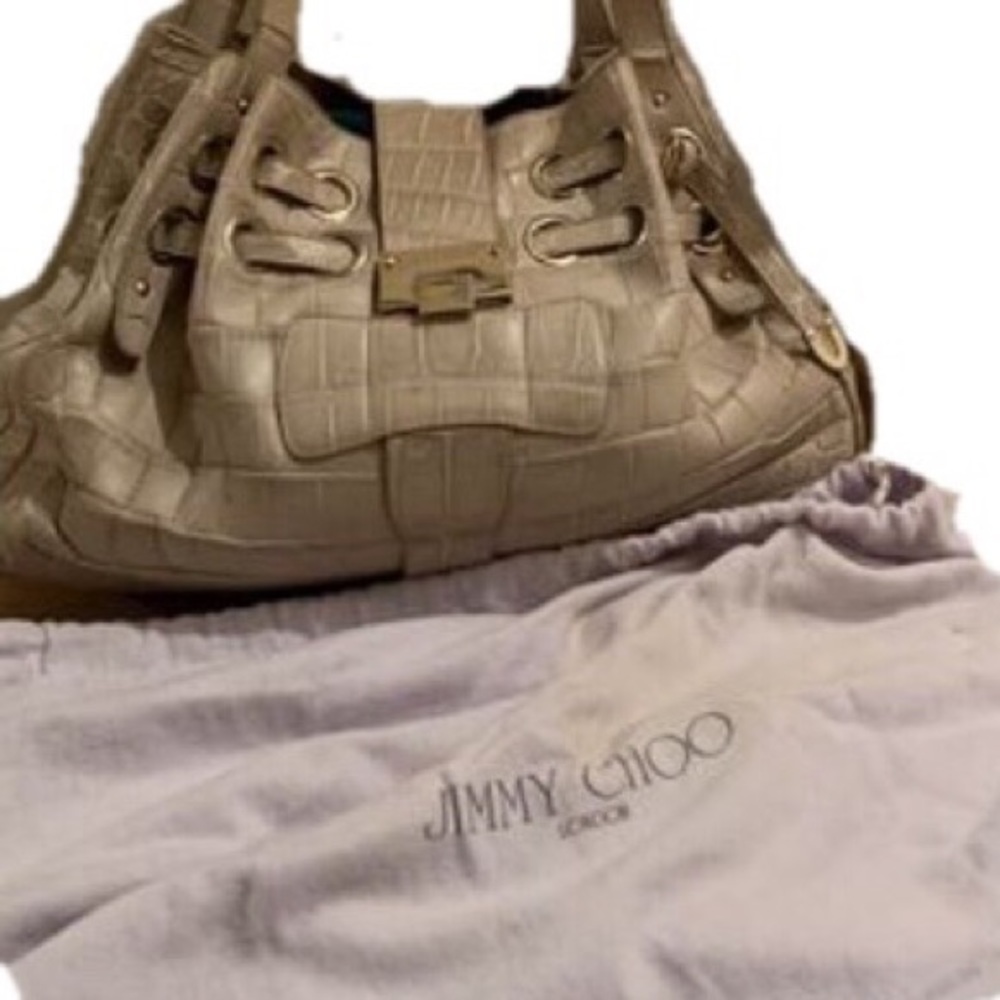 CROCODILE Jimmy Choo Ramona Handbag